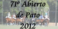 71 Abierto de Pato - 2012